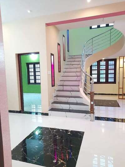 Staircase, Flooring Designs by Civil Engineer Sujith S Nair, Thiruvananthapuram | Kolo