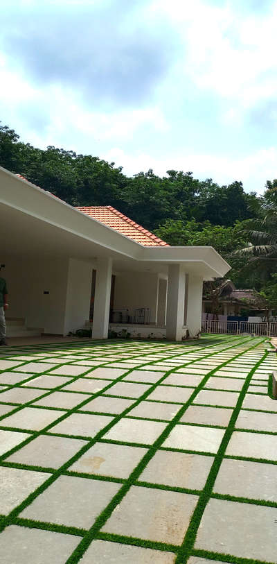 Flooring, Exterior Designs by Gardening & Landscaping veeyem  naturals , Kottayam | Kolo