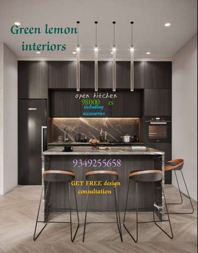 Lighting, Kitchen, Storage Designs by Interior Designer Green  Lemon    9349255658, Ernakulam | Kolo