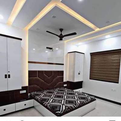 Bedroom, Ceiling, Furniture, Lighting, Storage Designs by Service Provider Aslam Aslam, Thiruvananthapuram | Kolo