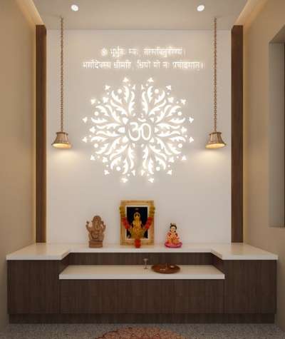 Prayer Room, Storage Designs by Contractor Modern Interior Resolution , Delhi | Kolo