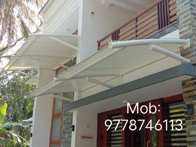 Exterior, Roof, Outdoor Designs by Interior Designer concept tensile roofing, Kozhikode | Kolo