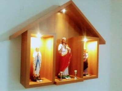 Prayer Room, Storage, Lighting Designs by Interior Designer prasanth achangattil, Palakkad | Kolo