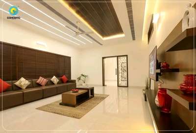 Ceiling, Furniture, Lighting, Living, Storage, Table Designs by Architect Concetto Design Co, Malappuram | Kolo