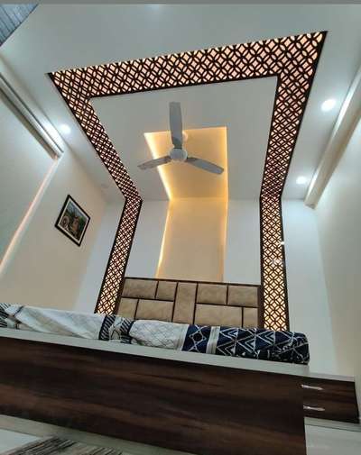 Ceiling, Furniture, Bedroom, Storage, Wall Designs by Interior Designer Mohd Mufeed, Delhi | Kolo