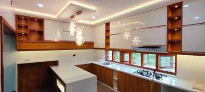 Kitchen, Lighting, Storage Designs by Interior Designer Arun alex, Kollam | Kolo