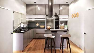 Kitchen, Lighting, Storage Designs by Civil Engineer SANDSTONE BUILDERS, Thiruvananthapuram | Kolo
