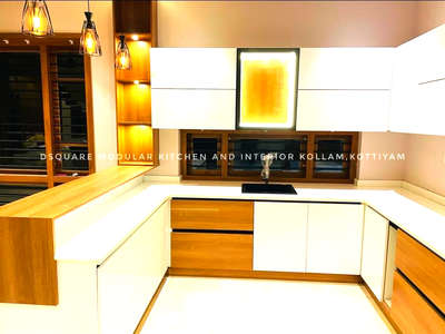 Lighting, Kitchen, Storage Designs by Interior Designer D square  interior modular kitchen , Kollam | Kolo