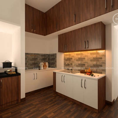 Kitchen, Lighting, Storage Designs by Interior Designer OSO   Home Interiors , Ernakulam | Kolo