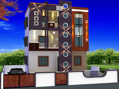 Exterior, Lighting Designs by 3D & CAD Ar sonu mehra, Hyderabad | Kolo
