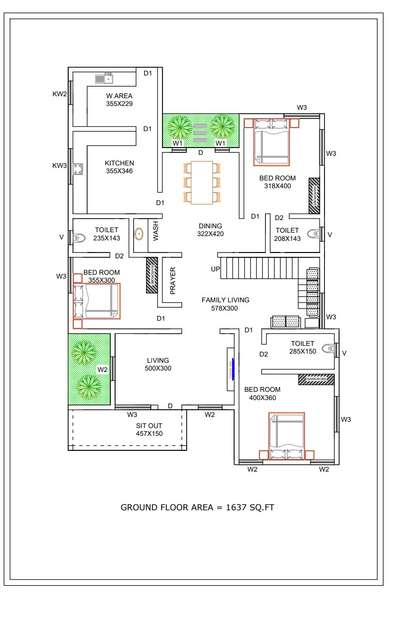 Plans Designs by Civil Engineer shefeena riyas, Ernakulam | Kolo
