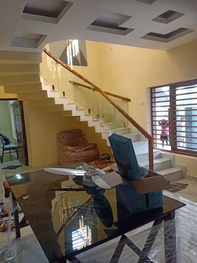 Dining, Table, Staircase, Ceiling, Window Designs by Carpenter mohan  kumar, Pathanamthitta | Kolo
