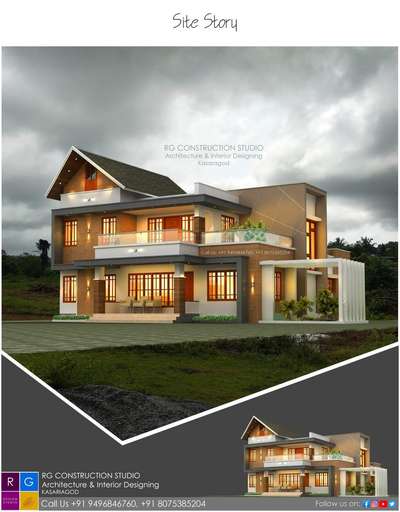Exterior, Lighting Designs by Architect Rashanth G, Kasaragod | Kolo