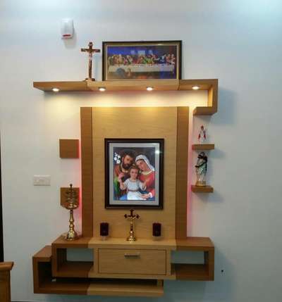 Prayer Room Designs by Carpenter Remesan EB, Kannur | Kolo