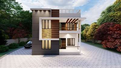 Exterior Designs by Building Supplies Kannanalloor samad, Kollam | Kolo