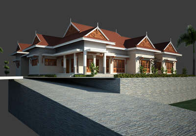 Exterior Designs by 3D & CAD Sunil Kumar, Ernakulam | Kolo