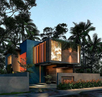 Exterior, Lighting Designs by Architect BIHASH ARSHAK, Palakkad | Kolo