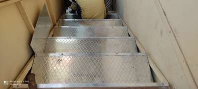 Staircase Designs by Civil Engineer steel edge  craft engineering , Kasaragod | Kolo