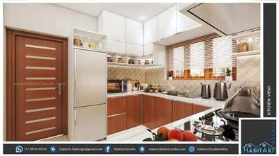 Kitchen, Storage Designs by Interior Designer ℍ𝔸𝔹𝕀𝕋 𝔸ℝ𝕋 
 
𝕊𝕋𝕌𝔻𝕀𝕆, Ernakulam | Kolo