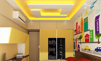 Ceiling, Lighting, Furniture, Storage, Bedroom Designs by Contractor Mohd Nasir, Ghaziabad | Kolo