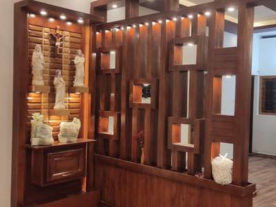 Lighting, Prayer Room, Storage Designs by Contractor Ratheesh R, Idukki | Kolo