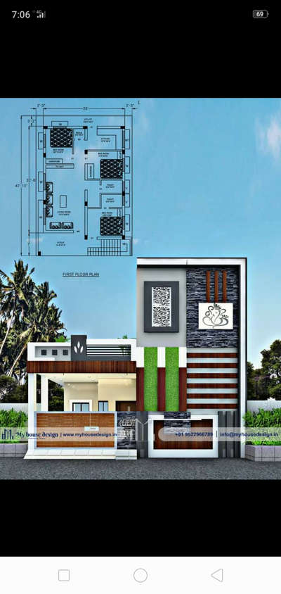 Exterior, Plans Designs by 3D & CAD vikash Kumar, Sikar | Kolo