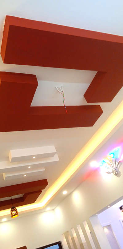 Ceiling, Lighting Designs by Painting Works Sajikumar T Sajikumar, Idukki | Kolo