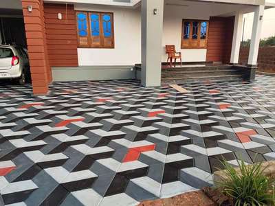 Flooring Designs by Gardening & Landscaping Excel Paving Tiles Kpm, Thrissur | Kolo