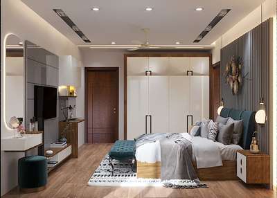 Bedroom, Furniture, Lighting, Storage, Wall Designs by 3D & CAD rizwan saifi, Gautam Buddh Nagar | Kolo