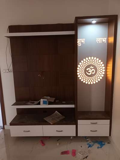 Prayer Room, Storage Designs by Carpenter Cp Jangid, Jaipur | Kolo