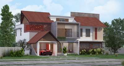 Exterior Designs by 3D & CAD Christy Sunny, Kottayam | Kolo