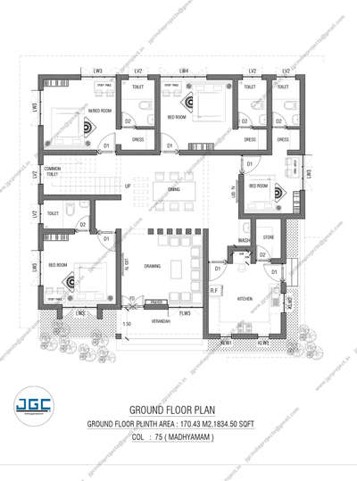 Plans Designs by Civil Engineer JGC The Complete   Building Solution, Kottayam | Kolo