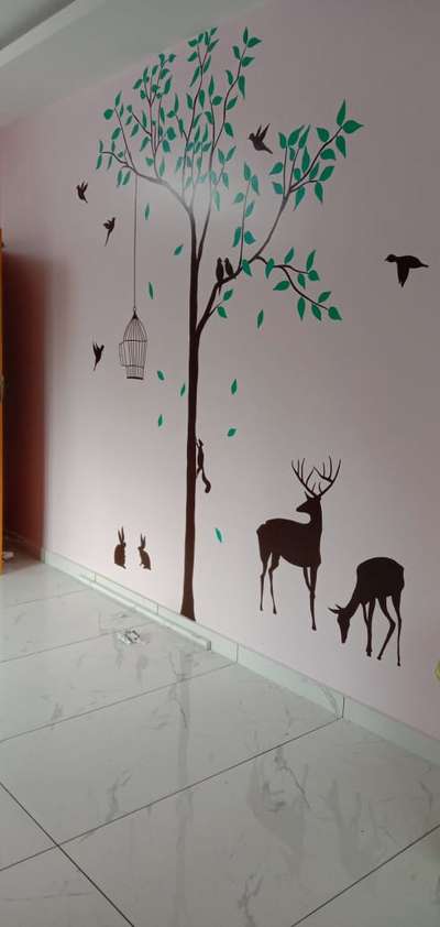 Flooring, Wall Designs by Painting Works mukesh mukesh, Alappuzha | Kolo