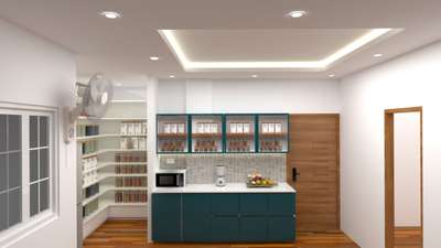 Kitchen, Lighting, Storage, Door, Window Designs by Interior Designer Gunjan Deshma, Jaipur | Kolo