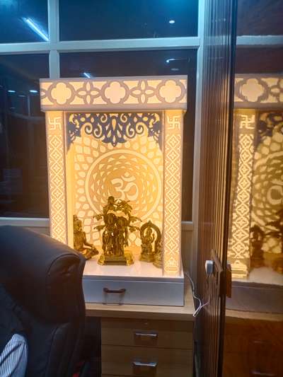 Lighting, Prayer Room, Storage Designs by Home Owner shaan  interior, Faridabad | Kolo