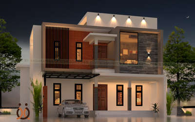 Exterior, Lighting Designs by Interior Designer Sadakathulla CALICUT , Kozhikode | Kolo