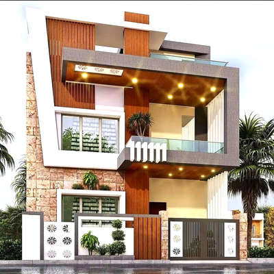 Exterior, Lighting Designs by Civil Engineer mayank bothra, Indore | Kolo