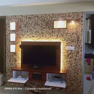 Storage, Lighting, Living Designs by Interior Designer Jineesh v kuttanmon, Alappuzha | Kolo