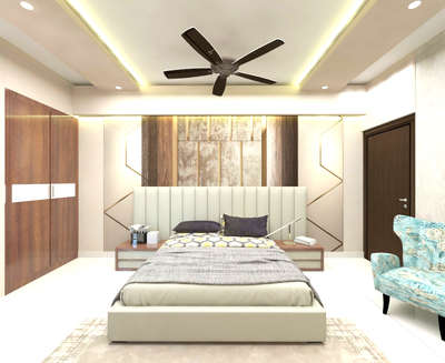 Bedroom, Furniture, Storage, Lighting, Ceiling Designs by Interior Designer AKANKSHA SHARMA, Gautam Buddh Nagar | Kolo