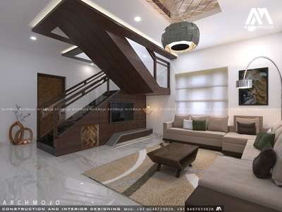 Living, Furniture, Staircase Designs by Interior Designer ArchMojo  architects , Wayanad | Kolo
