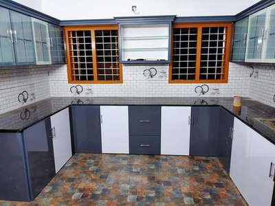 Kitchen, Storage, Window Designs by Interior Designer Siju N j, Kottayam | Kolo