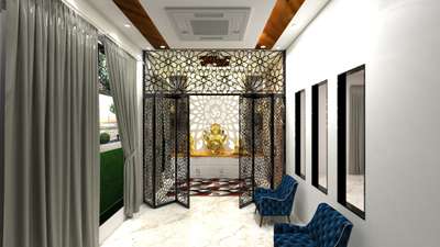 Prayer Room, Storage Designs by 3D & CAD  Krishan Sharma, Faridabad | Kolo
