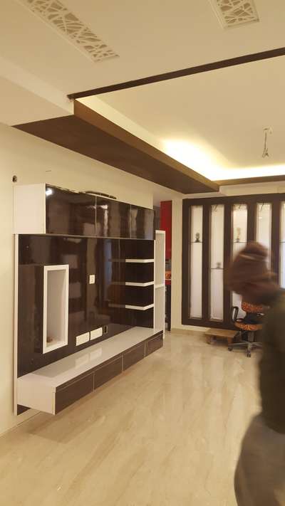 Ceiling, Flooring, Living, Lighting, Storage Designs by Contractor Md Arif  Siddiqui, Delhi | Kolo