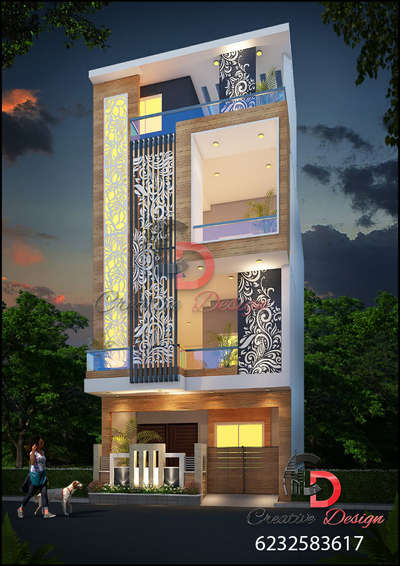 Exterior, Lighting Designs by Architect Ar Jaishree sharma, Indore | Kolo