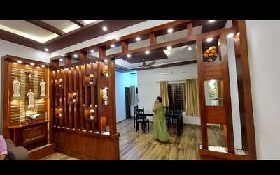 Lighting, Prayer Room, Storage Designs by Contractor Ratheesh R, Idukki | Kolo