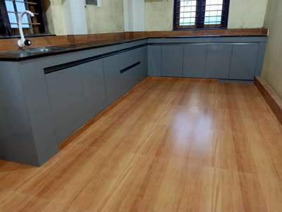 Kitchen, Storage, Flooring Designs by Carpenter Sujith nedungottur, Palakkad | Kolo