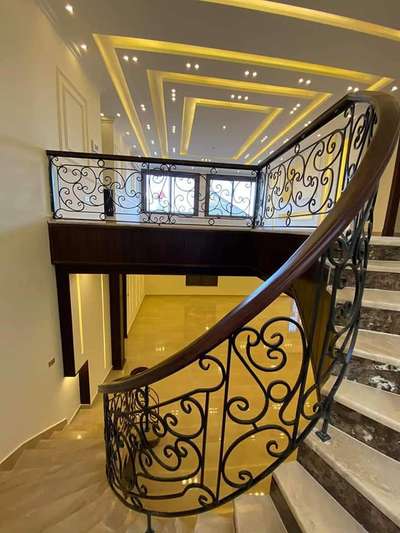 Ceiling, Lighting, Staircase Designs by Carpenter up bala carpenter, Kannur | Kolo