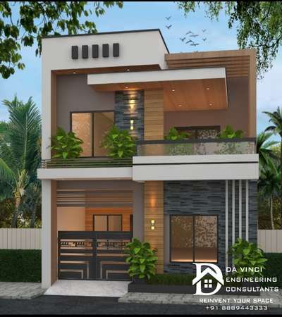 Exterior, Lighting Designs by 3D & CAD Da Vinci House ELEVATION  INTERIOR, Indore | Kolo