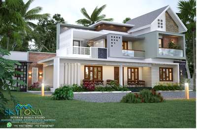Exterior Designs by 3D & CAD SKYLONA  DESIGN , Thrissur | Kolo