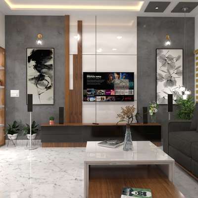 Living, Storage Designs by Interior Designer Niju George, Alappuzha | Kolo